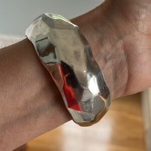 Silver bangle bracelet